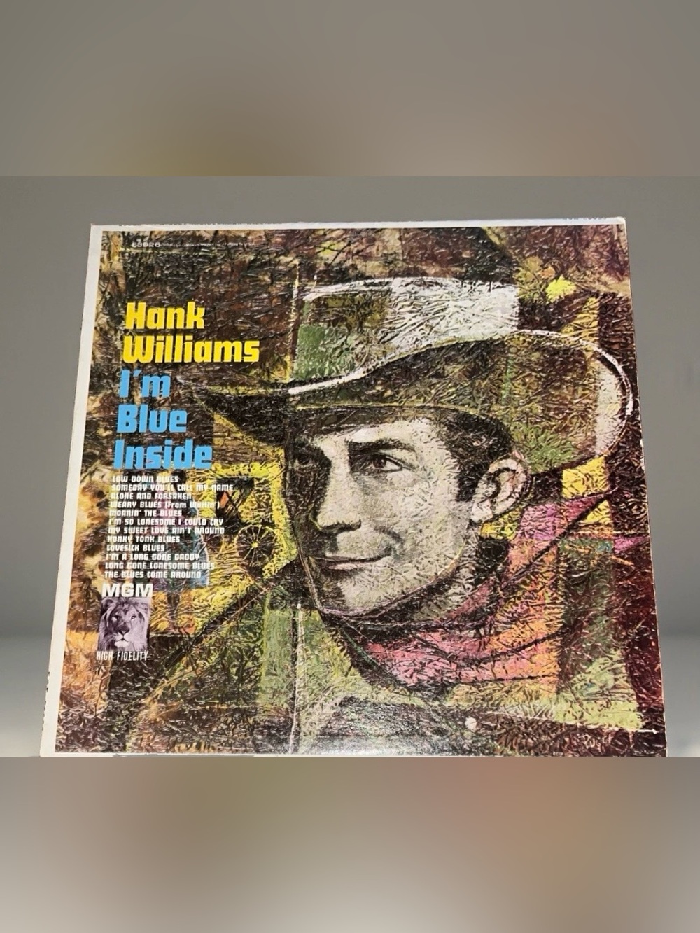 Hank Williams I'm Blue Inside VG/VG Re-Issue Mono MGM E-3926 LP Record 1961